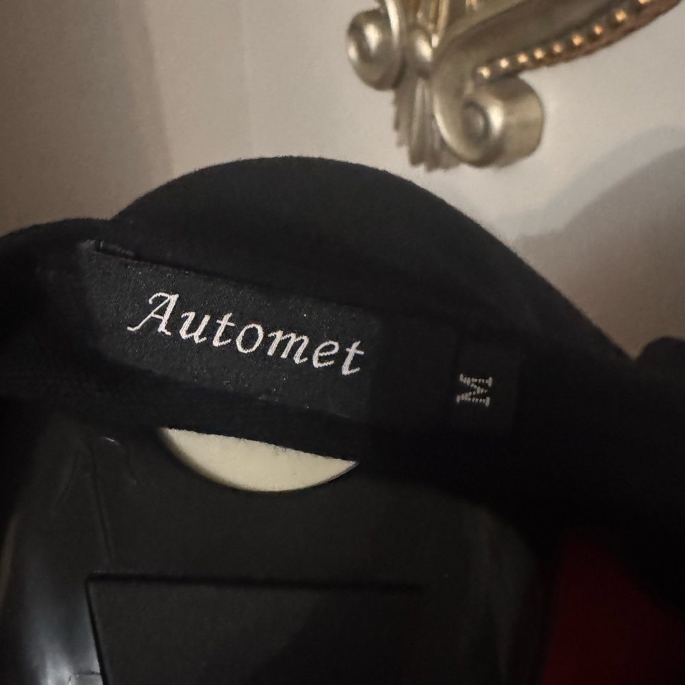 Automet Black 3button tee size Med, NWOT - Picture 3 of 5
